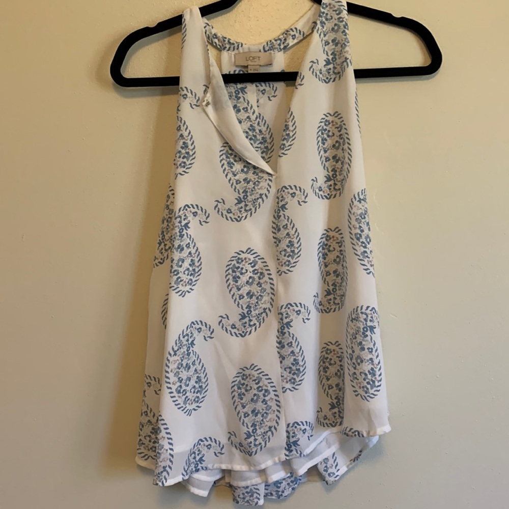 Loft Paisley Style Business Casual Top